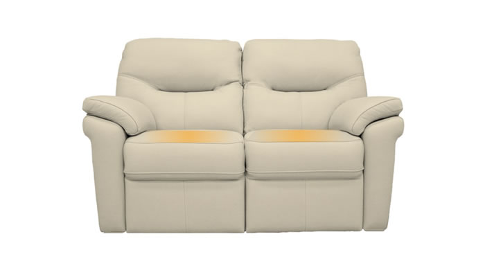 G Plan Seattle Leather 2 Seater Sofa Cambridge Stone